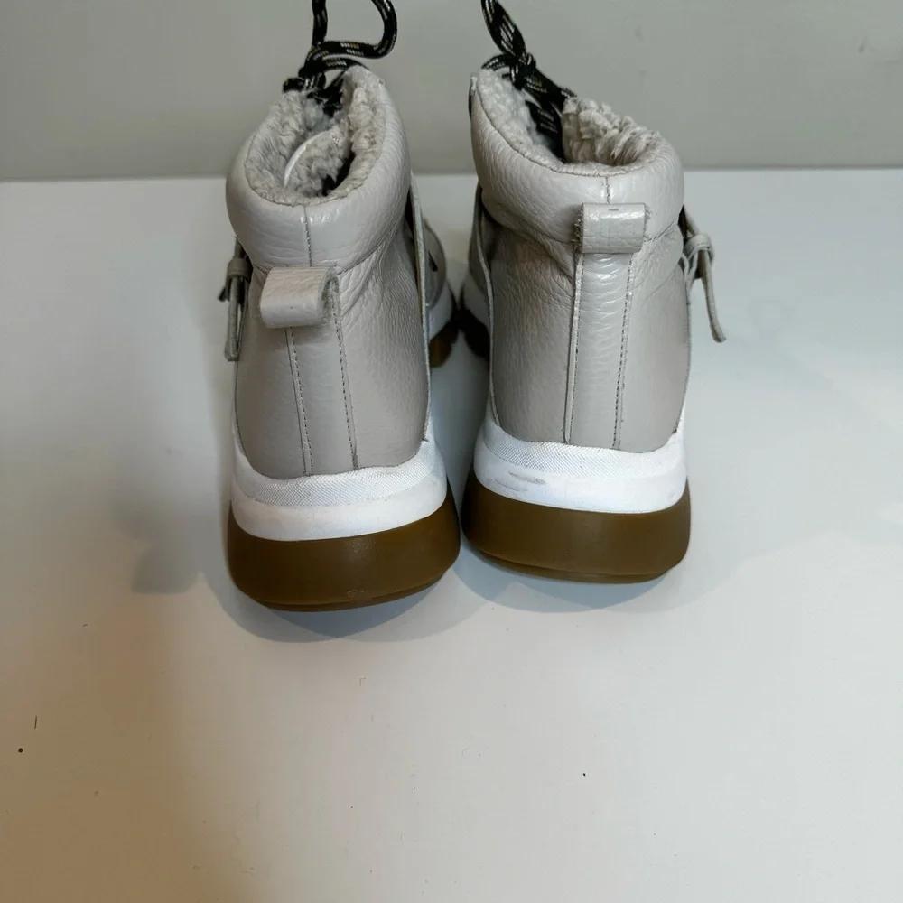 Anthropologie Alexis Sherpa-Lined Hiker Boots size 38